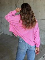 Ribbed Collared Neck Button Up Jacket - Trendsi - Flyclothing LLC