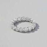 925 Sterling Silver Zircon Heart Ring - Trendsi - Flyclothing LLC