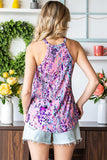 Printed Round Neck Tank Top - Trendsi - Flyclothing LLC