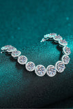 925 Sterling Silver 10.4 Carat Moissanite Bracelet - Trendsi