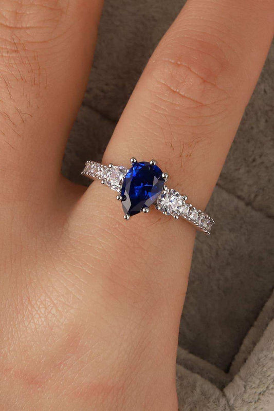Spinel Pear Shape Ring - Trendsi - Flyclothing LLC