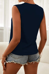 Cutout Sleeveless Top - Trendsi - Flyclothing LLC