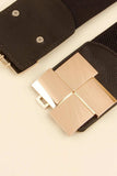 Geometric Buckle Elastic Wide Belt - Trendsi - Flyclothing LLC