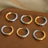 18K Gold-Plated Huggie Earrings - Trendsi - Flyclothing LLC