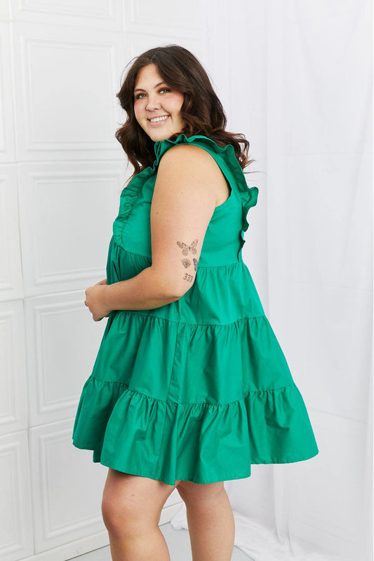 Hailey & Co Play Date Full Size Ruffle Dress - Trendsi