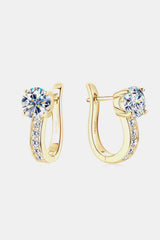 2 Carat Moissanite 925 Sterling Silver Earrings - Trendsi - Flyclothing LLC