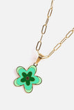Flower Pendant Stainless Steel Necklace - Trendsi - Flyclothing LLC