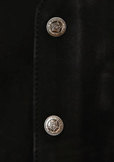 Roper Mens Black Suede Leather Vest With Western Front Yokes - Roper - Flyclothing LLC