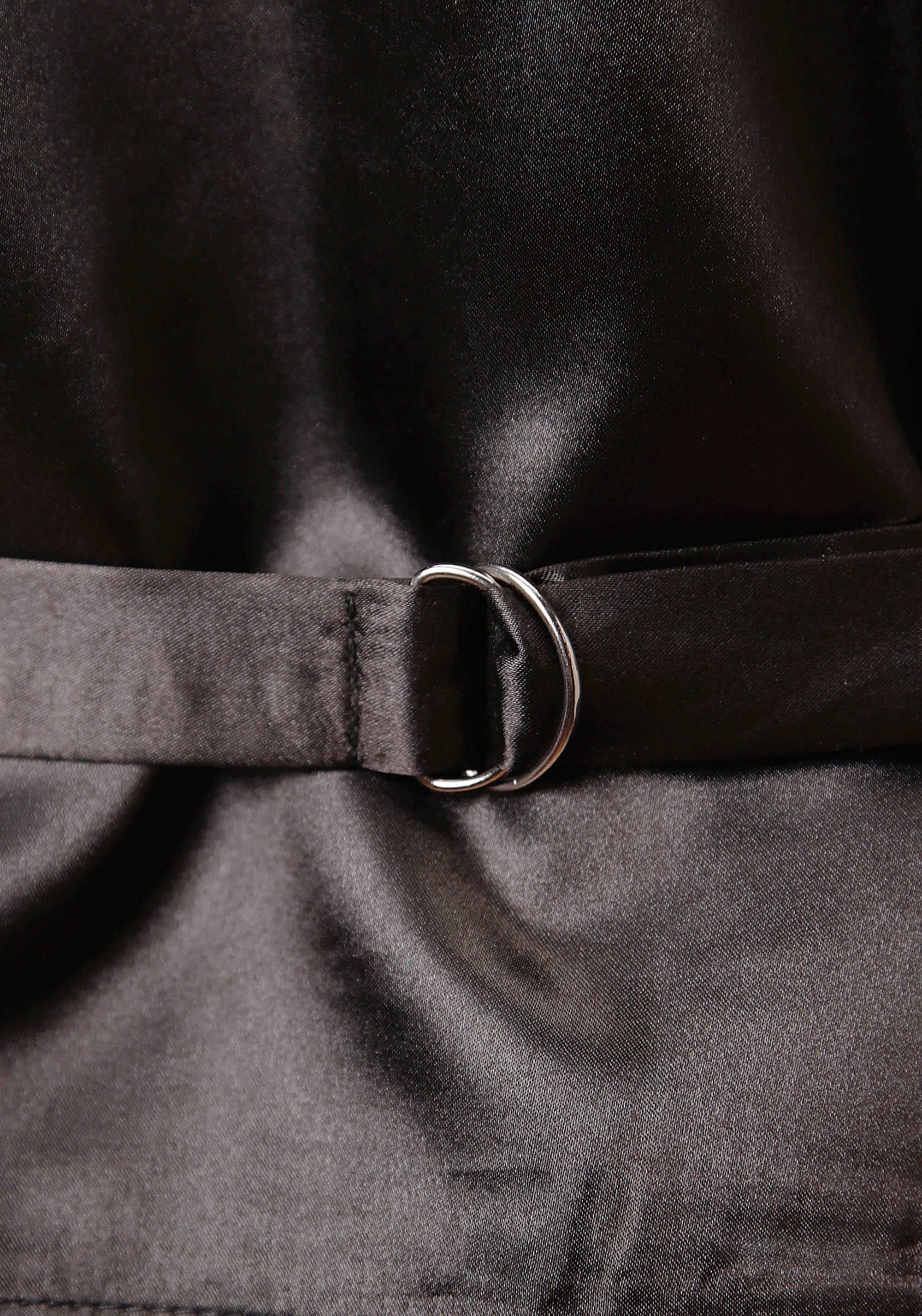 Roper Mens Black Suede Leather Vest With Buckle Tie Big Man Fit - Roper
