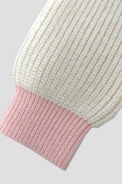 Contrast Trim Button Up Dropped Shoulder Cardigan - Trendsi - Flyclothing LLC