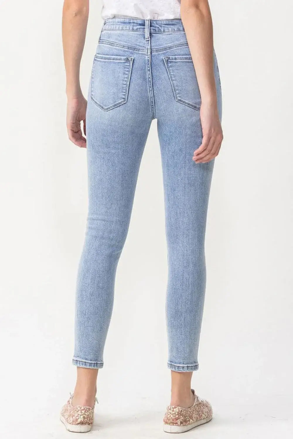 Lovervet Full Size Talia High Rise Crop Skinny Jeans - Trendsi - Flyclothing LLC