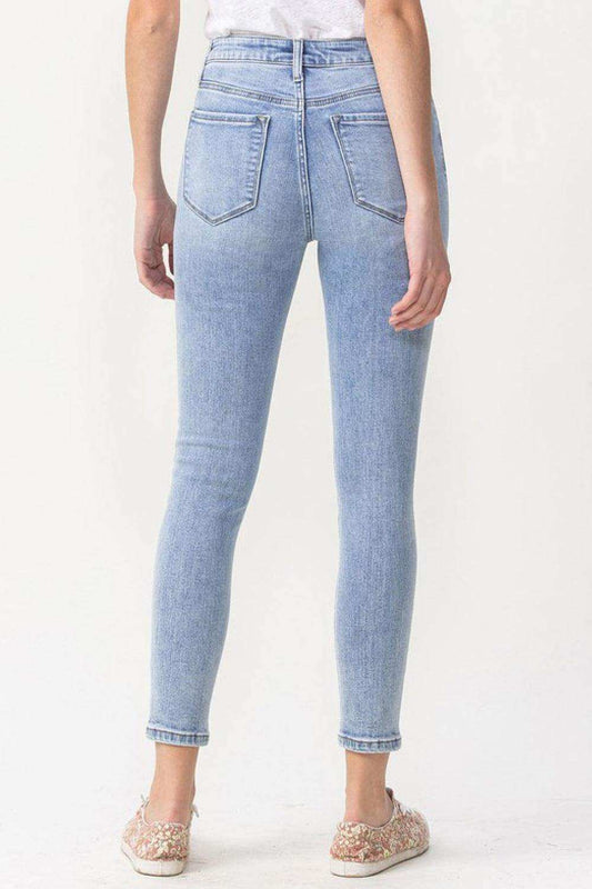 Lovervet Full Size Talia High Rise Crop Skinny Jeans - Trendsi - Flyclothing LLC