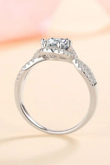 Feel The Joy 925 Sterling Silver Moissanite Ring - Trendsi - Flyclothing LLC