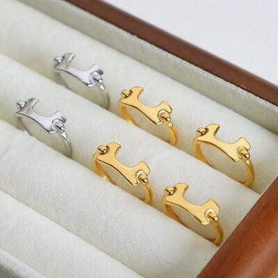 18K Gold-Plated Irregular Open Ring - Trendsi - Flyclothing LLC