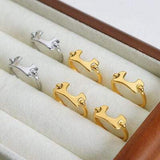18K Gold-Plated Irregular Open Ring - Trendsi - Flyclothing LLC