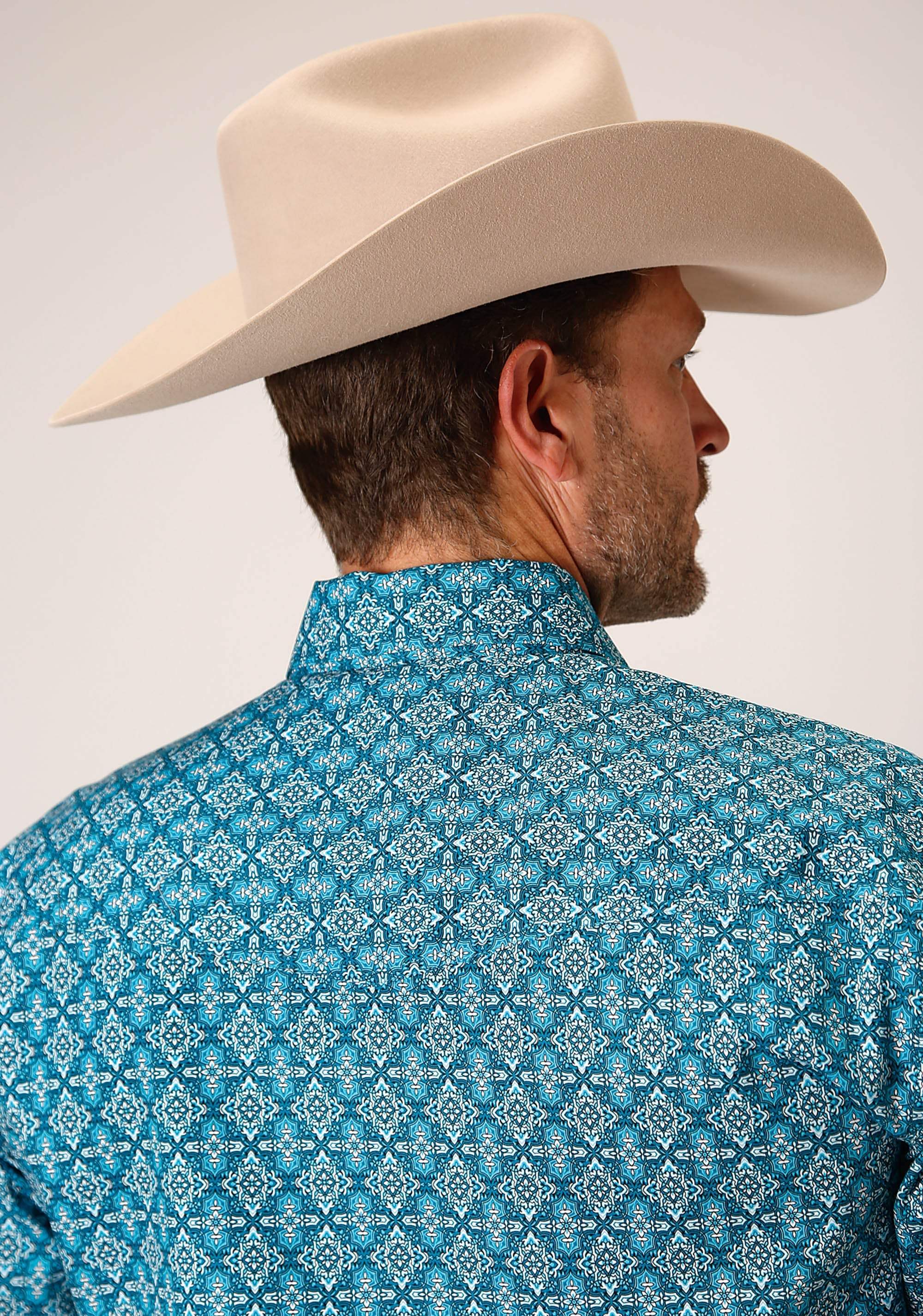 Roper Mens Long Sleeve Snap Victorian Foulard Western Shirt - Roper - Flyclothing LLC