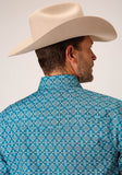 Roper Mens Long Sleeve Snap Victorian Foulard Western Shirt - Roper