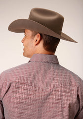 Roper Mens Long Sleeve Snap Climbing Diamond Western Shirt