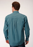 Roper Mens Long Sleeve Button Circuit Foulard Western Shirt - Roper