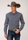 Roper Mens Long Sleeve Button Arrow Rope Print Western Shirt - Roper