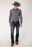 Roper Mens Long Sleeve Button Arrow Rope Print Western Shirt - Roper