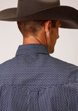 Roper Mens Long Sleeve Button Arrow Rope Print Western Shirt - Roper