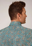 Roper Mens Long Sleeve Button Saddle Paisley Western Shirt - Roper