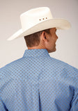Roper Mens Long Sleeve Button Thistle Foulard Western Shirt - Roper