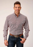 Roper Mens Long Sleeve Button Climbing Diamond Western Shirt - Roper