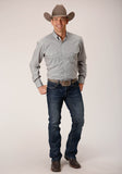 Roper Mens Long Sleeve Button Climbing Diamond Western Shirt - Roper