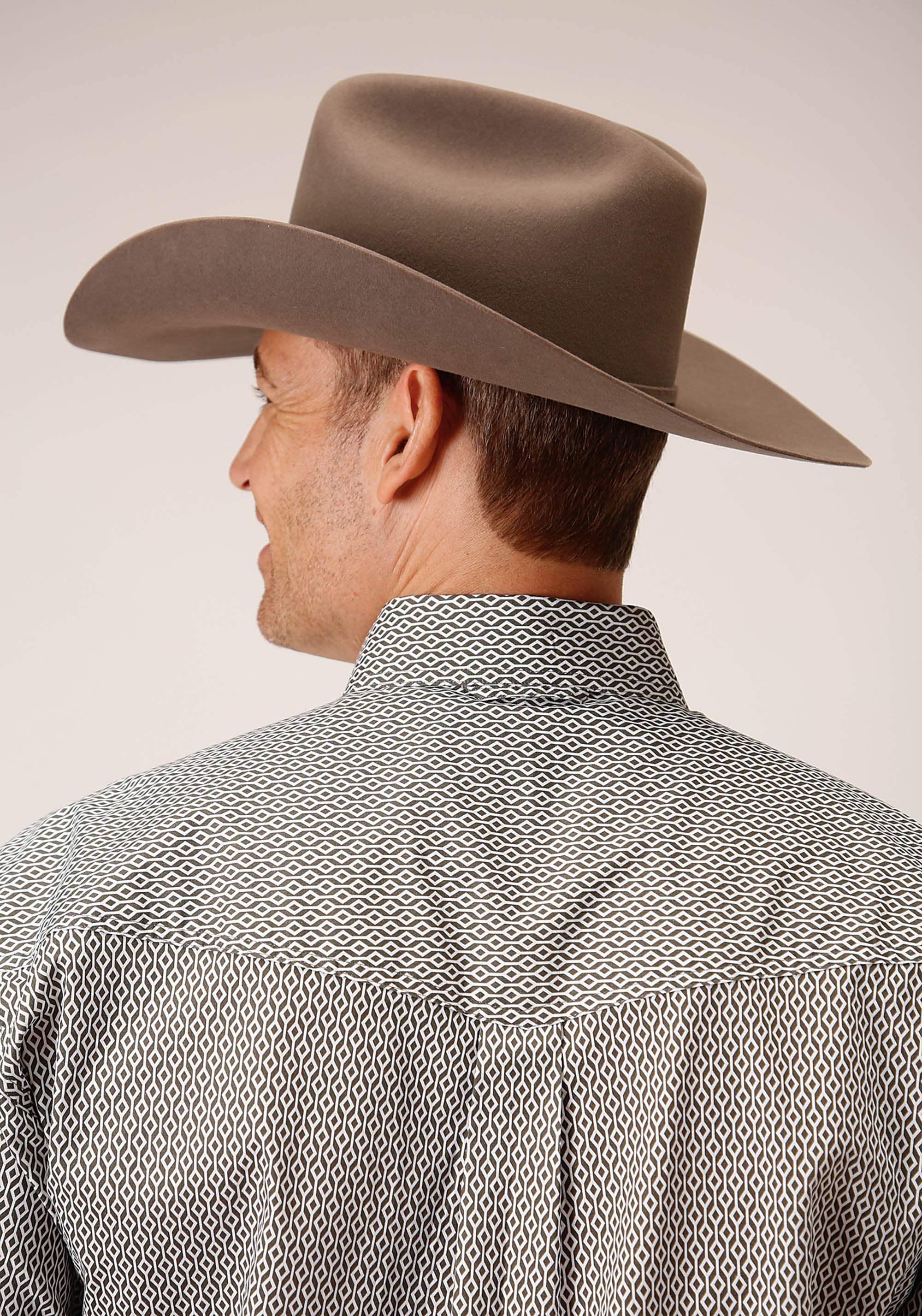 Roper Mens Long Sleeve Button Climbing Diamond Western Shirt - Roper - Flyclothing LLC