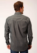 Roper Mens Long Sleeve Button Wild West Foulard Western Shirt - Roper - Flyclothing LLC