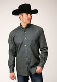 Roper Mens Long Sleeve Button Honeycomb Foulard Western Shirt - Roper
