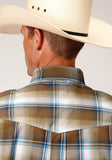 Roper Mens Long Sleeve Button Country Road Ombre Western Shirt - Roper