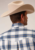 Roper Mens Long Sleeve Button Denim Ombre Western Shirt - Roper - Flyclothing LLC