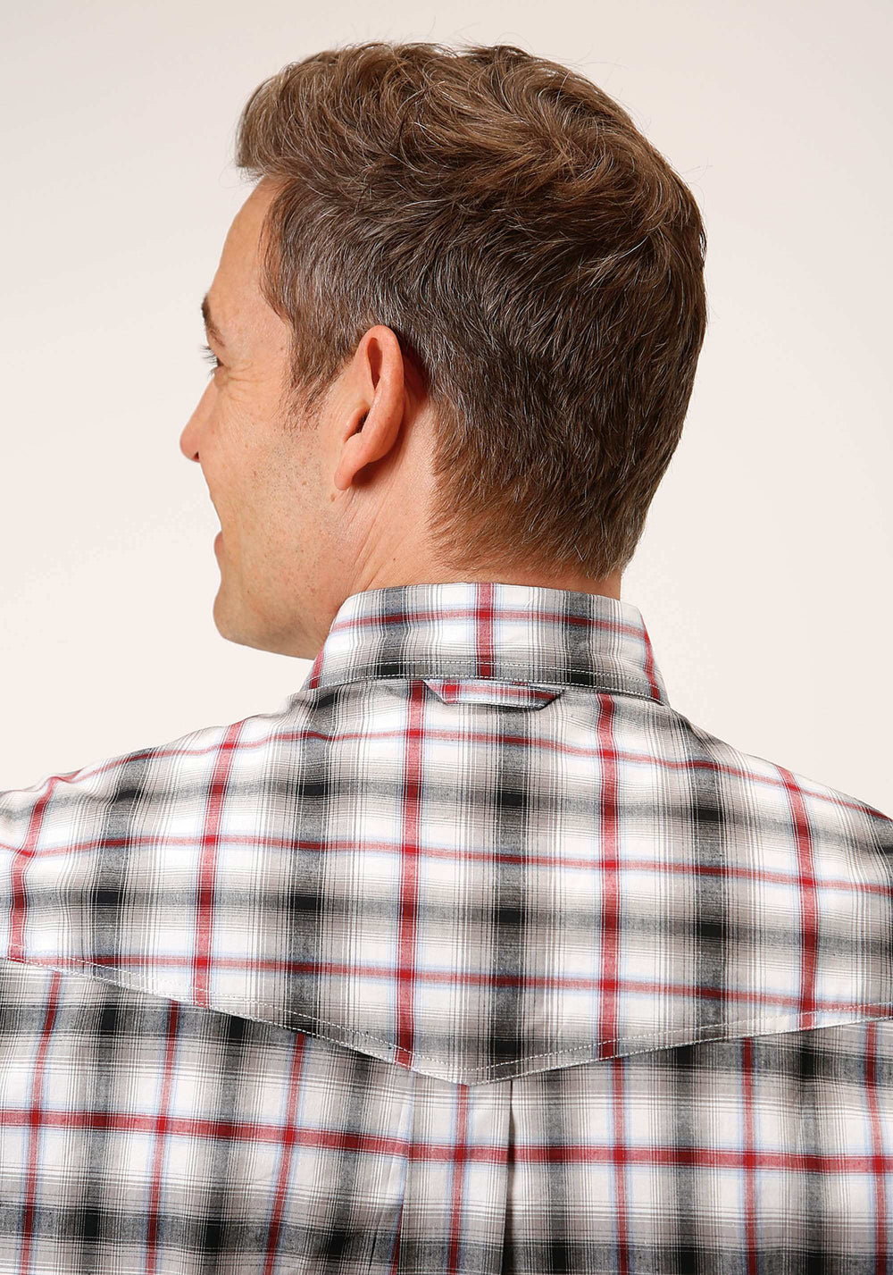 Roper Mens Long Sleeve Button Classic Ombre Stretch Poplin Western Shirt - Roper - Flyclothing LLC