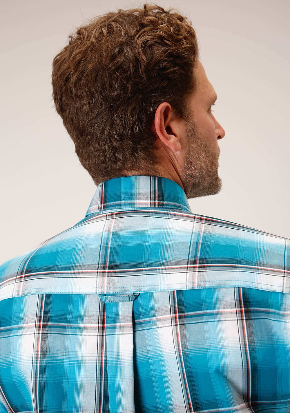 Roper Mens Long Sleeve Button Deep Pool Ombre Western Shirt - Roper - Flyclothing LLC