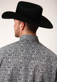 Roper Mens Long Sleeve Snap Medallion Paisley Western Shirt Tall Fit - Roper