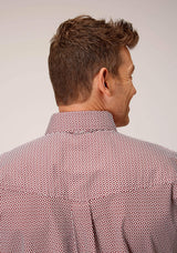 Roper Mens Short Sleeve Button Climbing Diamond Western Shirt - Roper - Flyclothing LLC