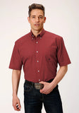 Roper Mens Short Sleeve Button Victorian Foulard Western Shirt - Roper