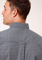 Roper Mens Short Sleeve Button Bell Foulard Western Shirt - Roper - Flyclothing LLC
