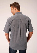 Roper Mens Short Sleeve Button Classic Geo Western Shirt - Roper - Flyclothing LLC