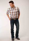 Roper Mens Short Sleeve Button Dusk Ombre Western Shirt - Roper - Flyclothing LLC