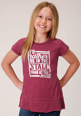 Roper Girls Short Sleeve Knit Poly Rayon Jersey T T-Shirt - Roper - Flyclothing LLC