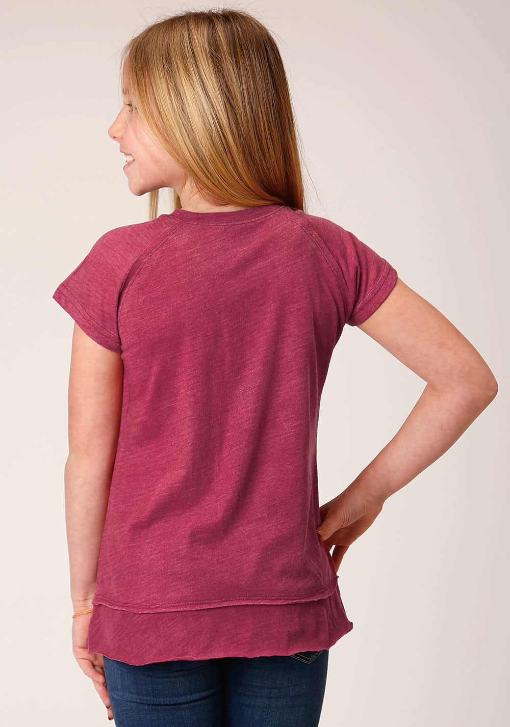 Roper Girls Short Sleeve Knit Poly Rayon Jersey T T-Shirt - Roper - Flyclothing LLC