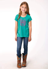 Roper Girls Short Sleeve Knit Poly Rayon Jersey Short Sleeve Swing T T-Shirt - Roper - Flyclothing LLC