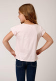 Roper Girls Cotton Milange Short Sleeve Knit T-Shirt - Roper