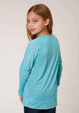 Roper Girls Long Sleeve Knit Poly Rayon Jersey Long Sleeve T T-Shirt - Roper - Flyclothing LLC