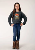 Roper Girls Long Sleeve Knit Poly Rayon Jersey T T-Shirt - Roper - Flyclothing LLC
