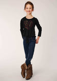Roper Girls Long Sleeve Knit Poly Rayon Jersey Long Sleeve T T-Shirt - Roper - Flyclothing LLC